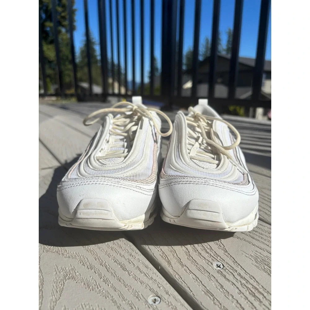 Nike‎ Air Max 97 Sneakers White Silver Athletic Running Shoes Women's